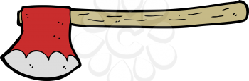 Royalty Free Clipart Image of am Axe