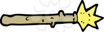 Royalty Free Clipart Image of a Magic Wand