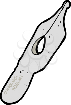 Royalty Free Clipart Image of an Ink Nib