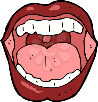 Royalty Free Clipart Image of a Mouth