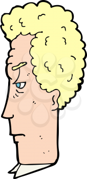 Royalty Free Clipart Image of an Annoyed Man