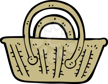Royalty Free Clipart Image of a Basket
