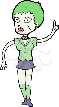 Royalty Free Clipart Image of a Halloween Girl