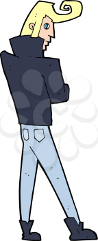 Royalty Free Clipart Image of a Cool Man