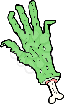 Royalty Free Clipart Image of a Monster Hand