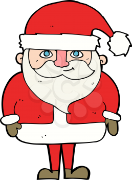 Royalty Free Clipart Image of a Santa
