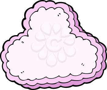 Royalty Free Clipart Image of a Cloud Frame