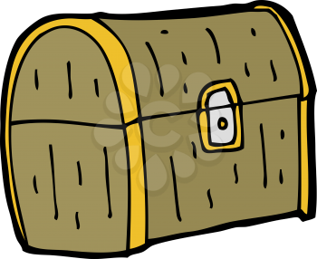 Royalty Free Clipart Image of a Treasure Chest