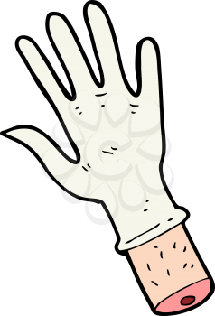 Royalty Free Clipart Image of a Severed Hand