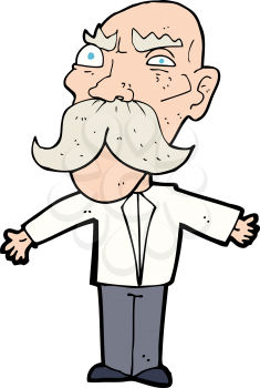 Royalty Free Clipart Image of an Old Man