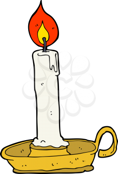 Royalty Free Clipart Image of a Candlestick