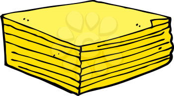 Royalty Free Clipart Image of a Stack of Cheese