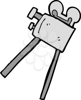 Royalty Free Clipart Image of a Movie Camera