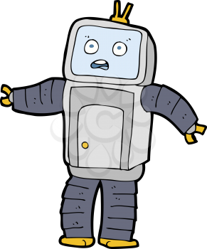 Royalty Free Clipart Image of a RObot