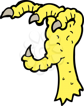 Royalty Free Clipart Image of a Claw