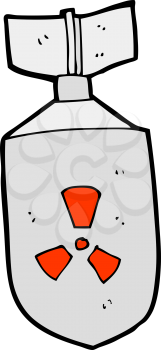 Royalty Free Clipart Image of a Nuclear Bomb 