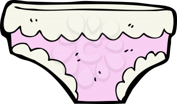 Royalty Free Clipart Image of a Pair of Panties