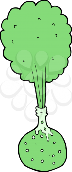 Royalty Free Clipart Image of a Science Experiment