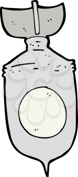 Royalty Free Clipart Image of a Bomb