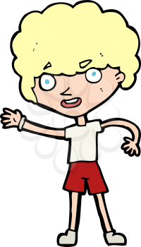 Royalty Free Clipart Image of a Sporty Person