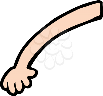 Royalty Free Clipart Image of a Right Arm