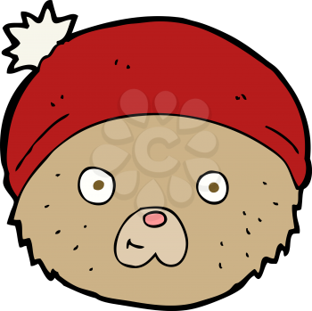 Royalty Free Clipart Image of a Bear Head