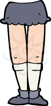 Royalty Free Clipart Image of a Female Legs