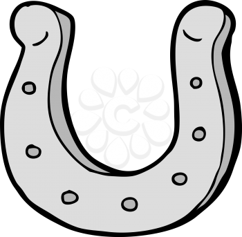 Royalty Free Clipart Image of a Horseshoe