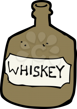Royalty Free Clipart Image of a Jug of Whiskey