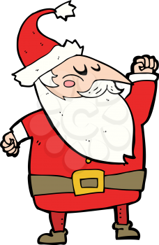 Royalty Free Clipart Image of a Santa Clause