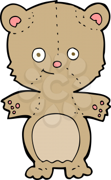 Royalty Free Clipart Image of a Teddy