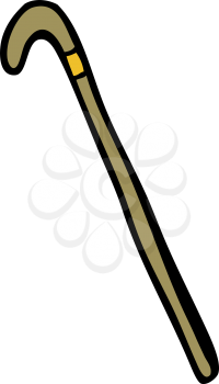 Royalty Free Clipart Image of a Cane
