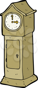 Royalty Free Clipart Image of a Grandfather Clock