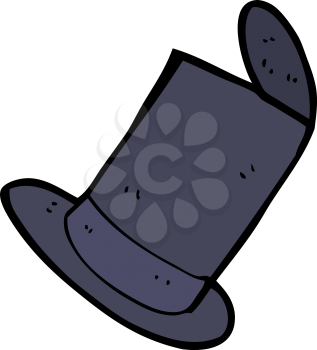 Royalty Free Clipart Image of a Top Hat