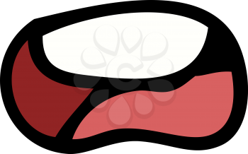 Royalty Free Clipart Image of a Mouth