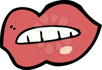 Royalty Free Clipart Image of Lips