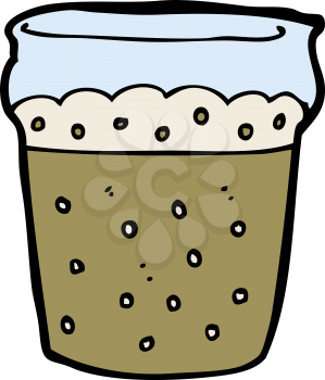Royalty Free Clipart Image of a Beverage