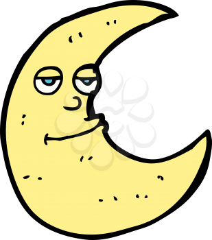Royalty Free Clipart Image of a Moon