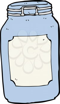 Royalty Free Clipart Image of a Jar