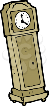 Royalty Free Clipart Image of a Grandfather Clock