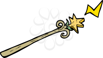 Royalty Free Clipart Image of a magic Wand