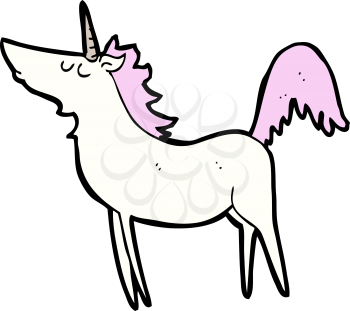 Royalty Free Clipart Image of a Unicorn