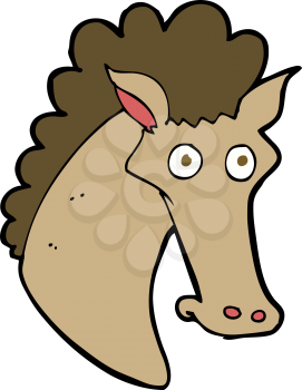 Royalty Free Clipart Image of a Horse Head