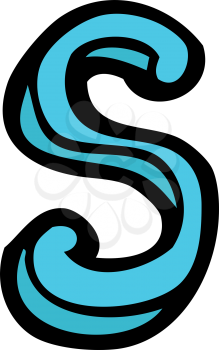 Royalty Free Clipart Image of a Letter S