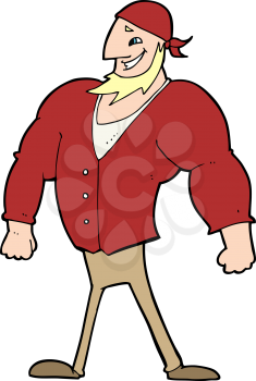 Royalty Free Clipart Image of a Sailor