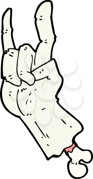 Royalty Free Clipart Image of a Bone Hand