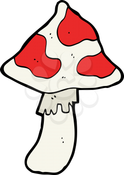 Royalty Free Clipart Image of a Toadstool