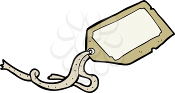 Royalty Free Clipart Image of a Luggage Tag