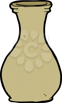 Royalty Free Clipart Image of a Vase