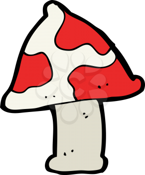 Royalty Free Clipart Image of a Toadstool
